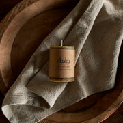 Rustic Soy Mini Pillar Candle, Olive Green