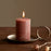 Rustic Soy Mini Pillar Candle, Rust