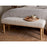 Sanja Striped Upholstered Bench