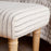Sanja Striped Upholstered Bench