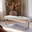 Sanja Striped Upholstered Bench