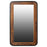 Mango and Sheesham Wood Ribbed Wall Mirror