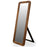 Mango and Sheesham Wood Ribbed Full Length Dressing Mirror