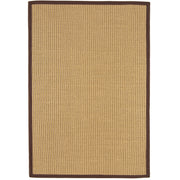 Sisal Rug, Linen & Chocolate