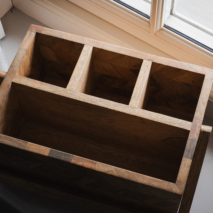 Moda Timber Caddy Sukha Mango Wood Caddy — Kayu Home