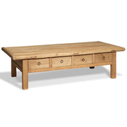 Rustic Reclaimed Elm Eight Drawer Coffee Table
