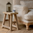 Ibo Reclaimed Wood Low Stool