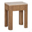 Ira Travertine and Mango Wood Side Table