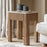 Ira Travertine and Mango Wood Side Table