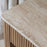 Ira Travertine and Mango Wood Console Table