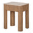 Ira Travertine and Mango Wood Side Table