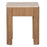Ira Travertine and Mango Wood Side Table