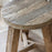 Nkuku Ibo Reclaimed Wood Round Side Table