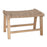 Nish Mango Wood and Jute Strap Stool