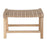 Nish Mango Wood and Jute Strap Stool