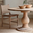 Laya Carved Mango Wood Dining Table - Small