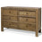 Rustic Elm Six Drawer Chest