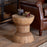 Taru Carved Mango Wood Side Table