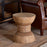 Taru Carved Mango Wood Side Table