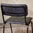 Ukari Leather Dining Chair, Aged Black