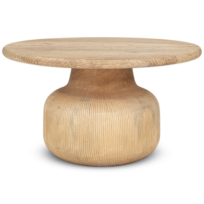Grooved Table Vivan Grooved Wood Coffee Table — Kayu Home