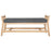 Avanthi Upholstered Sleigh Bench, Charcoal