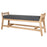 Avanthi Upholstered Sleigh Bench, Charcoal