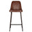 Harsha Leather Counter Chair, Chocolate