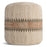 Zairya Jute and Cotton Pouf