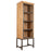 Nirvi Mango Wood and Iron Tall Cabinet