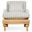 Abe Linen Armchair, Stripe