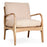 Jaya Acacia Wood and Linen Chair