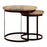Nisha Reclaimed Wood and Iron Nesting Side Tables