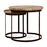 Nisha Reclaimed Wood and Iron Nesting Side Tables