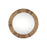 Ibo Reclaimed Wood Round Wall Mirror, Natural Finish