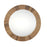 Ibo Reclaimed Wood Round Wall Mirror, Natural Finish