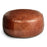 Farida Leather Weave Pouf