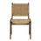 Vinay Jute and Wood Dining Chair, Chocolate