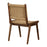 Vinay Jute and Wood Dining Chair, Chocolate