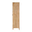 Artha Mango Wood & Glass Tall Display Cabinet, Natural Finish