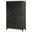 Valin Wide Mango Wood and Glass Cabinet, Charcoal