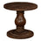 Laya Carved Wood Side Table, Chocolate Brown