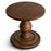 Laya Carved Wood Side Table, Chocolate Brown