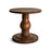 Laya Carved Wood Side Table, Chocolate Brown