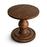 Laya Carved Wood Side Table, Chocolate Brown