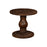 Laya Carved Wood Side Table, Chocolate Brown