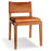 Kusa Mango Wood and Leather Dining Chair