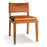 Kusa Mango Wood and Leather Dining Chair