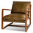 Baloo Acacia Wood and Leather Occasional Chair