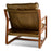 Baloo Acacia Wood and Leather Occasional Chair